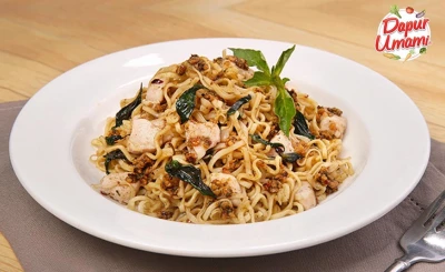 Mie Telur Ayam Aglio Olio ala Delito